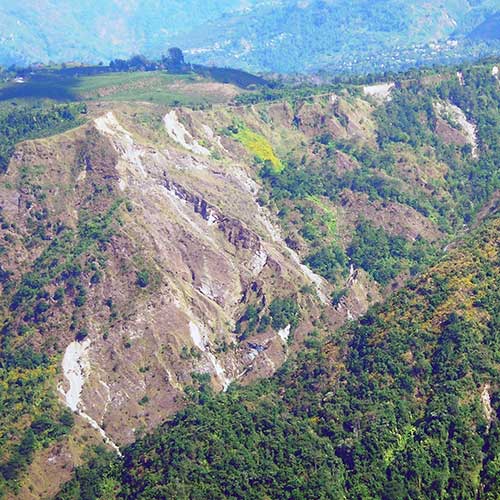 Ambutia landslide Darjeeling