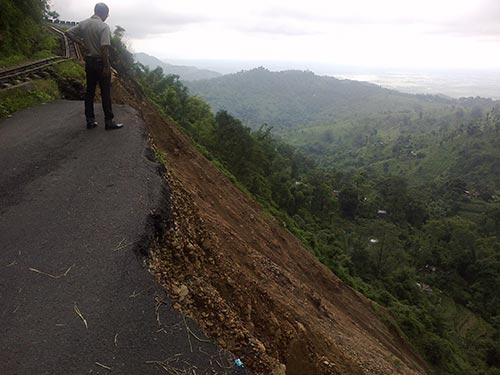 Tindharia landslide.