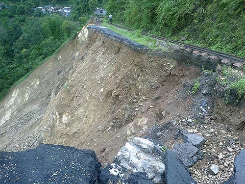 Tindharia landslide.