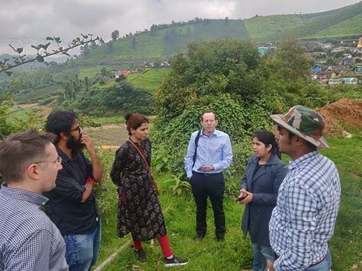 Discussions during the field visit.