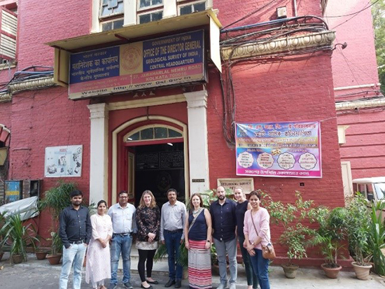Members of LANDSLIP consortium at GSI’s Office in Kolkata.