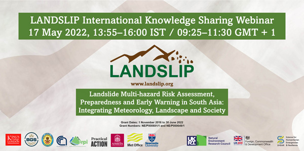 LANDSLIP International Knowledge Sharing Webinar – 17th May 2022